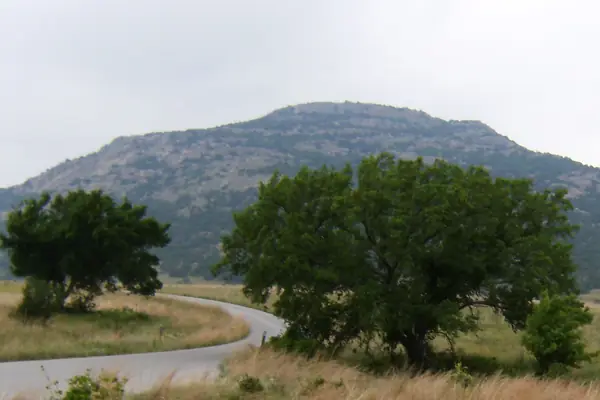 Mount Scott in the Wichita Mountains of southwest Oklahoma
